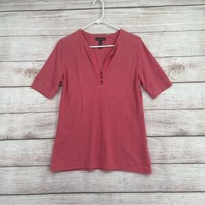 Ralph Lauren Women's Rose Short Sleeve Top L